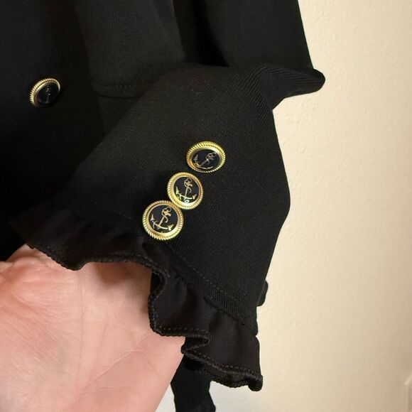 Ming Wang Ruffle Edge Open Front Knit Cardigan Size 1X - Picture 4 of 11